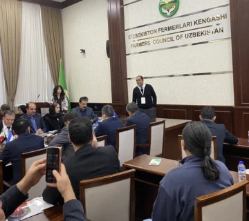 اکسیر ساز در جلسه شورای کشاورزی ازبکستان
